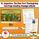 St. Augustine: The Real First Thanksgiving Reading Passage