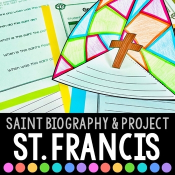 Preview of St. Francis of Assisi Biography & Saint Report Project