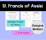 St. Francis of Assisi Research Booklet (versions for all g