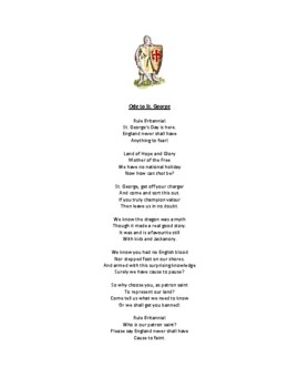 Preview of St. George's Day Poem