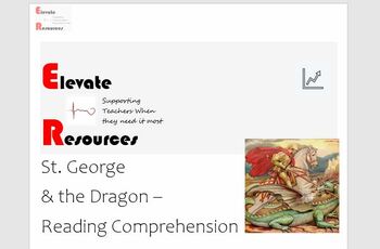 Preview of St George & the Dragon Story and Article Reading Comprehension