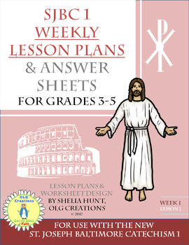 Preview of St Joseph Baltimore Catechism I Study Guide with Lesson Plans, Answer Key