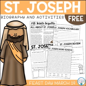 Preview of St. Joseph Biography & Activities | Freebie