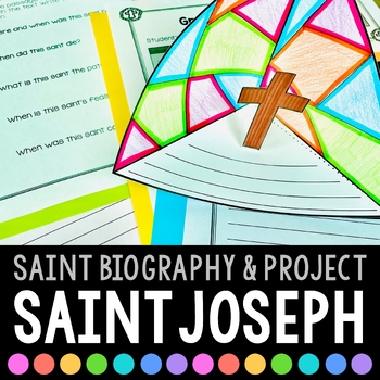 Preview of St. Joseph Biography & Saint Report Project