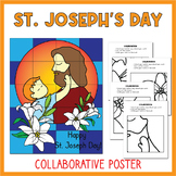 St. Joseph Feast Day | Collaborative Art Poster Coloring Pages