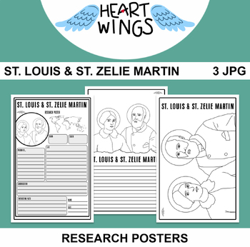 Preview of St. Louis & St. Zelie Martin Research Posters | 3 Posters