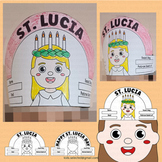 St. Lucia Day Crown Activities Hat Craft Saint Headband Writing Coloring Santa