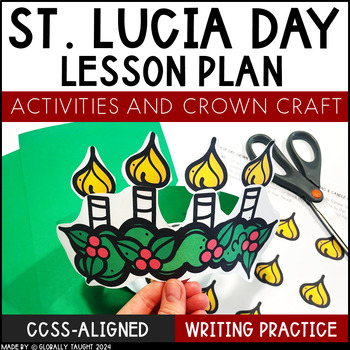 Preview of St. Lucia's Day Activities with St. Lucia Crown Craft - St. Lucia Day Text