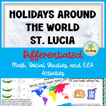 Preview of St. Lucia Holidays Around the World Differentiated Kindergarten