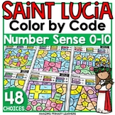 St Lucia Saint Lucy's Day Coloring Pages Math Activities Number Sense Worksheets