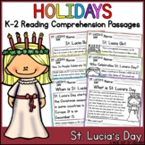 St. Lucias Day Holidays Reading Comprehension Passages K-2