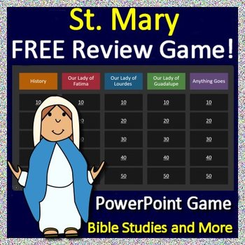 Preview of St. Mary Game Show - Mother of Jesus GOOGLE Ready - Catholic Education