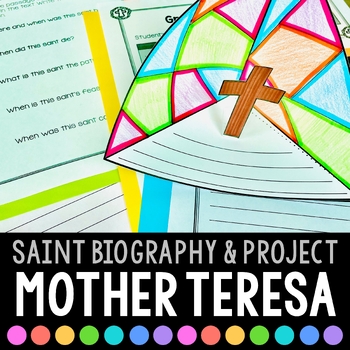 Preview of St. Mother Teresa Biography & Saint Report Project