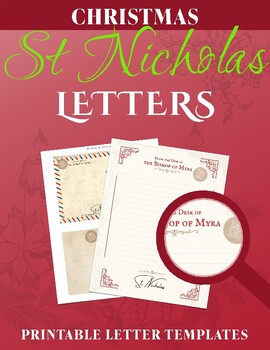 Preview of St. Nicholas Day Letters Template