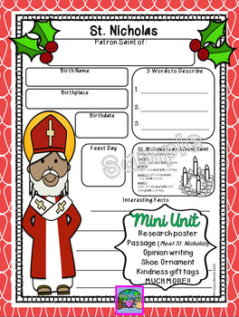 Preview of Saint Nicholas Mini Unit