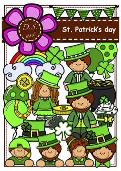 Preview of St.PATRICK'S DAY Digital Clipart (color and black&white)