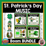 St PATRICK'S DAY Music Activities - Theory BOOM Cards BUNDLE