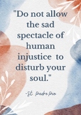 St. Padre Pio Quote Poster