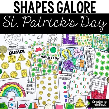 Preview of St Patricks Day Activities | 2D Shapes and Games