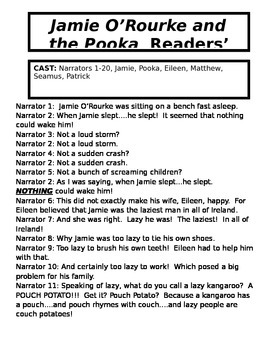Preview of St. Pat's Day Readers' Theater  Luck of the Irish Riddle Page (public school)