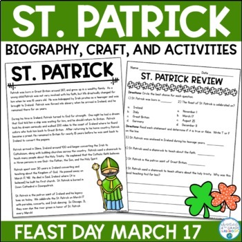 Preview of St. Patrick Biography & Activities