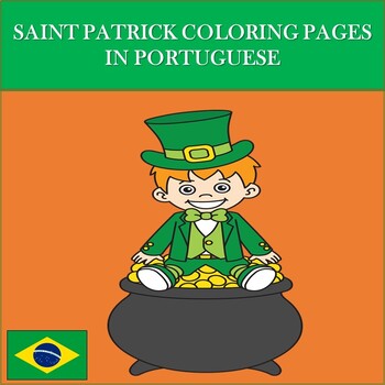 Preview of St. Patrick Coloring Pages in Portuguese: O Dia de São Patrício