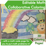 St. Patrick Day Activity│Collaborative Coloring Poster & B