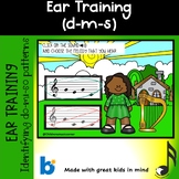 St. Patrick  Ear training Do-Mi-So  Digital  Task Cards in