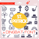 St. Patrick Icons Dingbat Font - W Λ D L Ξ N