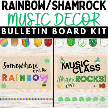 Preview of St. Patrick Music Bulletin Board | Spring Music Bulletin Board | Music Decor