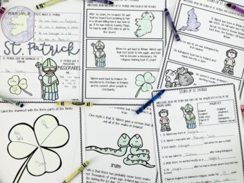 St. Patrick Story + Activity Sheets for Sunday School or Homeschool