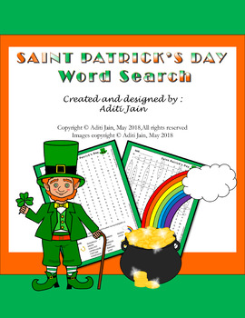 Preview of St Patrick day Word Search puzzle