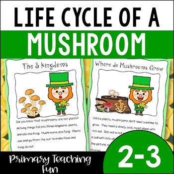 Preview of St. Patrick's Science, All About Mushrooms, Grade 2 Story, Game and Worksheets!