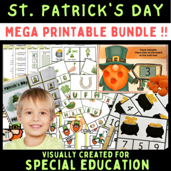 Preview of St. Patrick's BUNDLE for Special Education Autism Activities | Preschool Centers