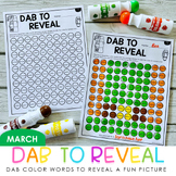 St. Patrick's Bingo Dauber Activities - Color Words Activi