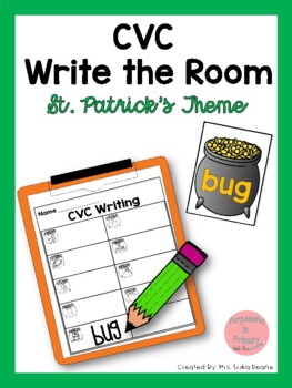 Preview of St Patrick's CVC Write the Room