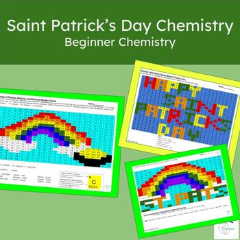 Preview of St. Patrick's Day Coloring pages  - Chemistry - Easier Set (intro chemistry)