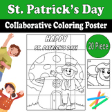 St. Patrick's Collaborative Coloring Poster | leprechaun |