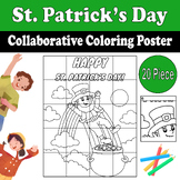 St. Patrick's Collaborative Coloring Poster | pot of gold 
