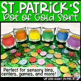 St. Patrick's Color Sorting Activity - Pot of Gold Prescho