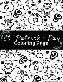 Preview of St. Patrick's Coloring Page