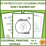 St. Patrick's Coloring Printing Pages Early Elementary Pre