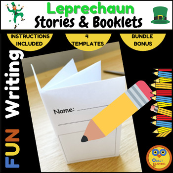 Preview of St. Patrick's Creative Writing BUNDLE & Prompts - Kindergarten, Grades 1, 2 & 3