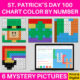 St Patricks Day 100s Hundred Chart Mystery Pictures Digita