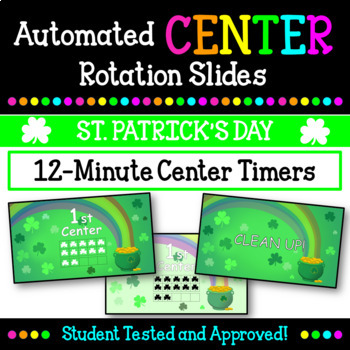 Preview of St Patrick's Day 12 Minute Centers Timer PPT