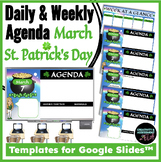 St. Patrick's Day 2.0 Pot of Gold March Daily Agenda Templ