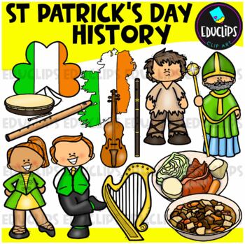 Preview of St Patrick's Day History Clip Art Set {Educlips Clipart}