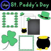 St. Patrick's Day 20 Clips Frames Shamrock Lucky Pot of Go