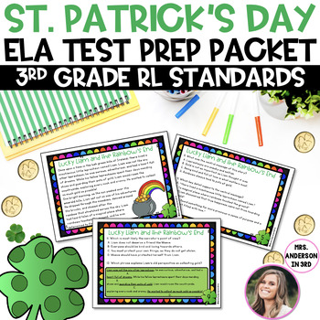 Preview of St. Patrick's Day 3rd Grade ELA Test Prep