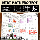 St. Patrick's Day 3rd Grade Mini Math Project Math Test Pr
